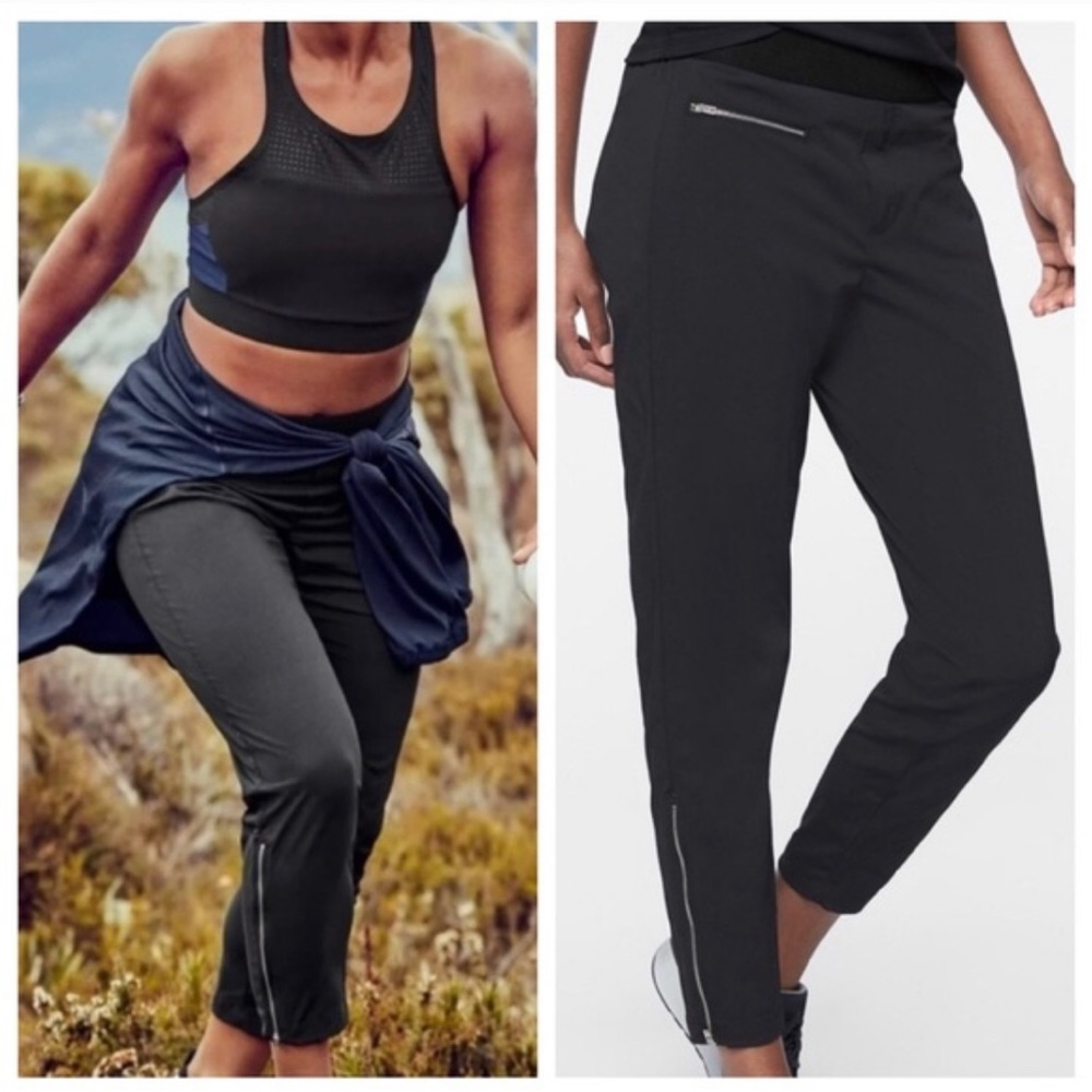 Athleta Mod Trekkie crop ankle jogger nylon hiking pants size 4